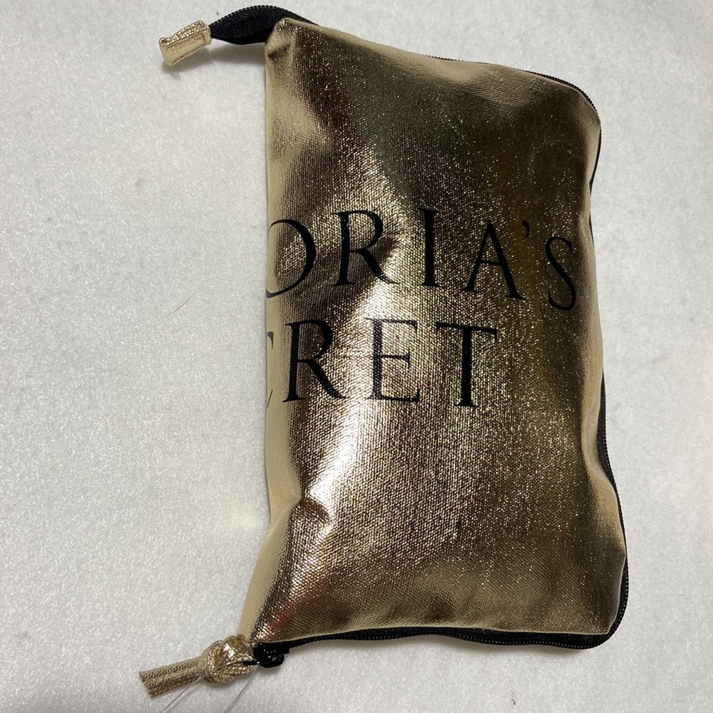 Victoria’s Secret Foldable Duffel/Tote Bag. Never Used. Gold and Black. - Picture 2 of 11